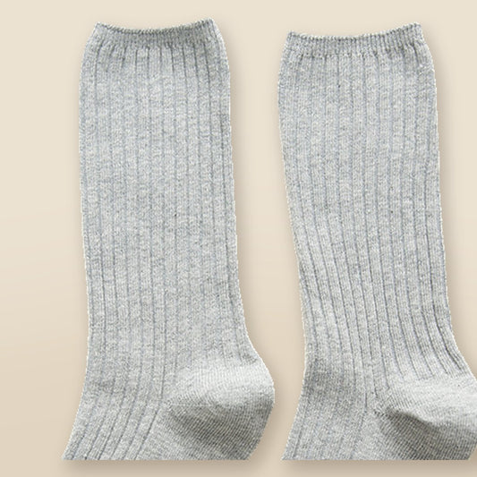 Chaussettes côtelées en coton