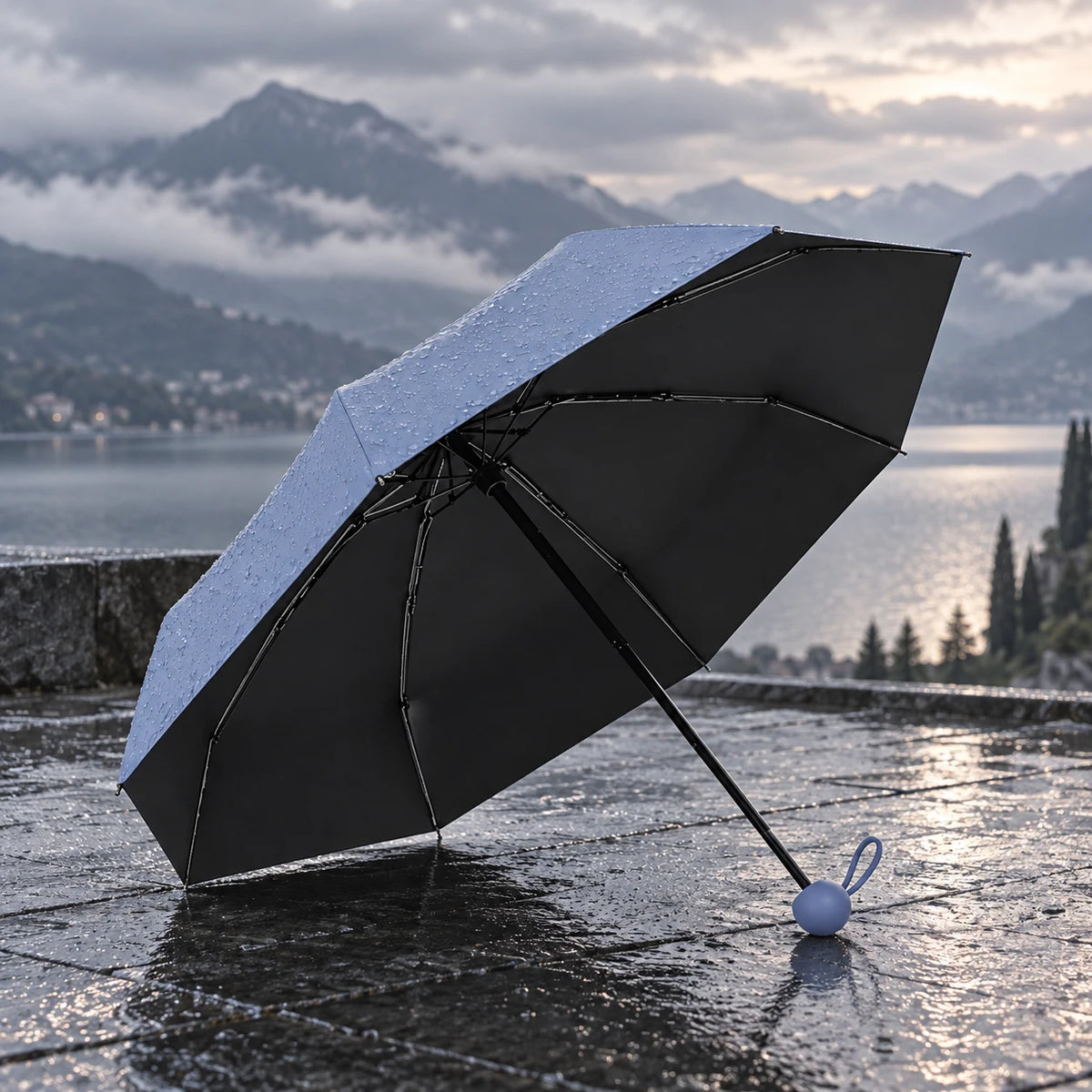 Mini — Bleu marine — ouvert