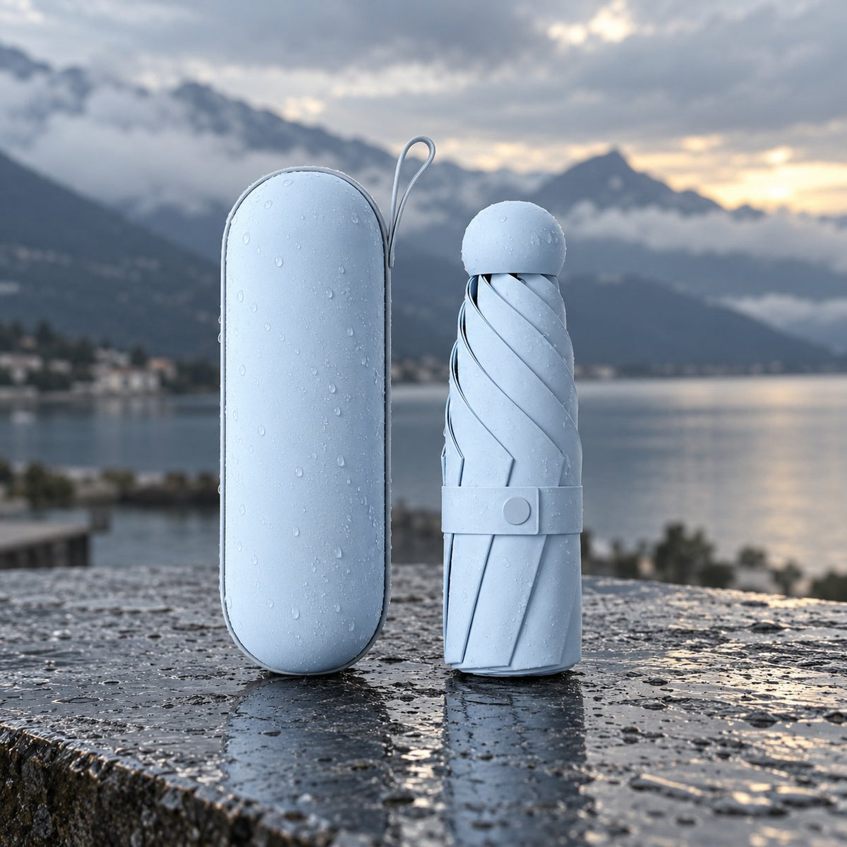 Mini — Bleu ciel — plié