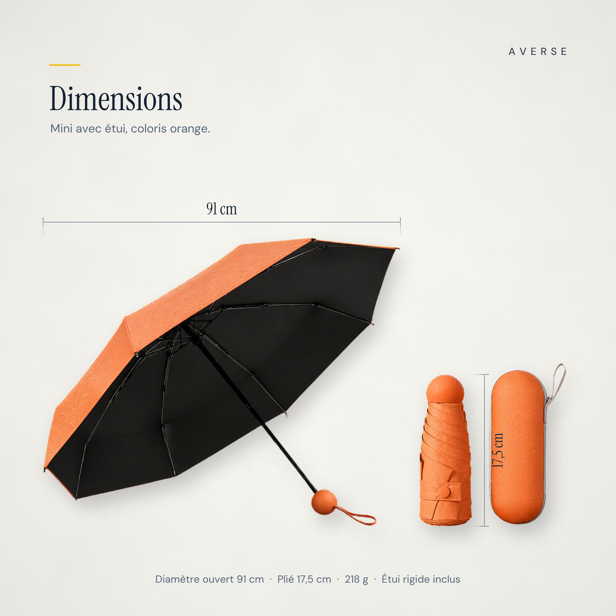 Mini — Orange — dimensions