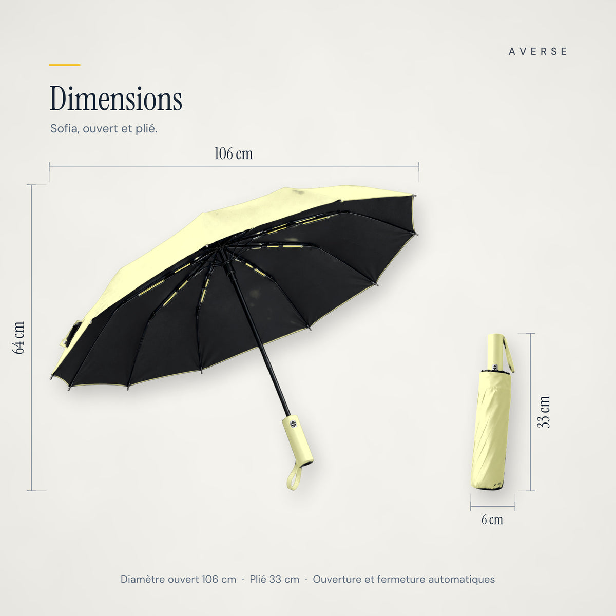 Sofia — Vert matcha — dimensions