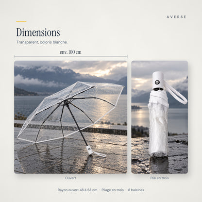 Transparent — Blanche — dimensions