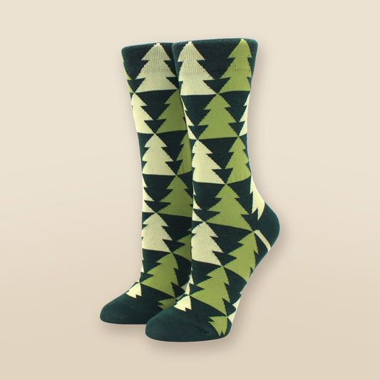 Chaussettes de Noël « Forêt de sapins »